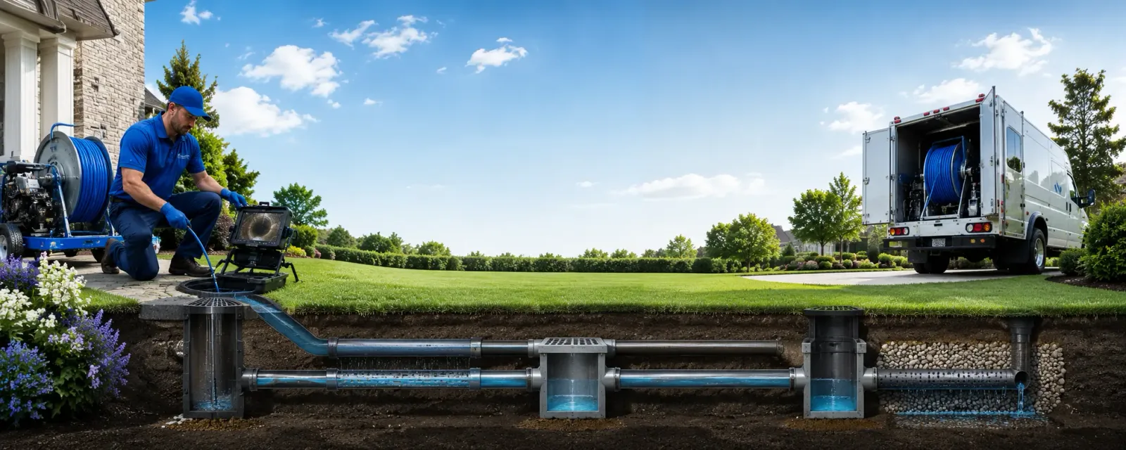 Outdoor drain cleaning information for Bridgeport, IL